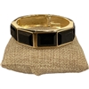 DRO62 BLACK CRYSTAL GOLD CHUNKY BRACELET