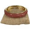 DRO65 BROWN ENAMEL GOLD CHUNKY BRACELET