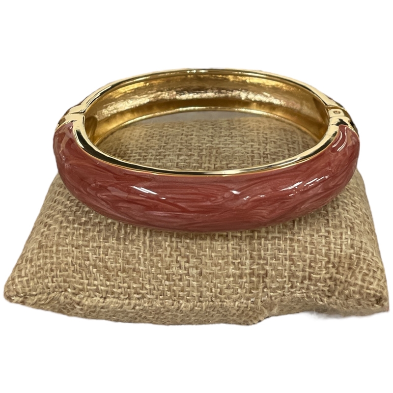 DRO65 BROWN ENAMEL GOLD CHUNKY BRACELET