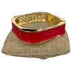 DRO66 SQUARE RED ENAMEL GOLD CHUNKY BRACELET