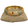 DRO78 PEACH MULTI ENAMEL GOLD CHUNKY BRACELET