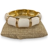 DRO84 WHITE ENAMEL GOLD CHUNKY BRACELET