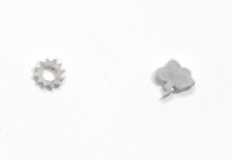 E-10388 SILVER WEATHER STUD EARRING