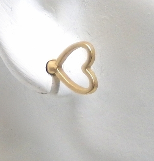 E-10402 HEART STUD EARRING