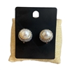 E1607 SWIRL PEARL CLIP ON EARRING
