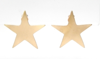 E2437 STAR CLIP ON EARRINGS