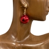 E60CR RED ACRYLIC EARRINGS