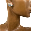 EE1587 AMERICAN FLAG STUD EARRINGS