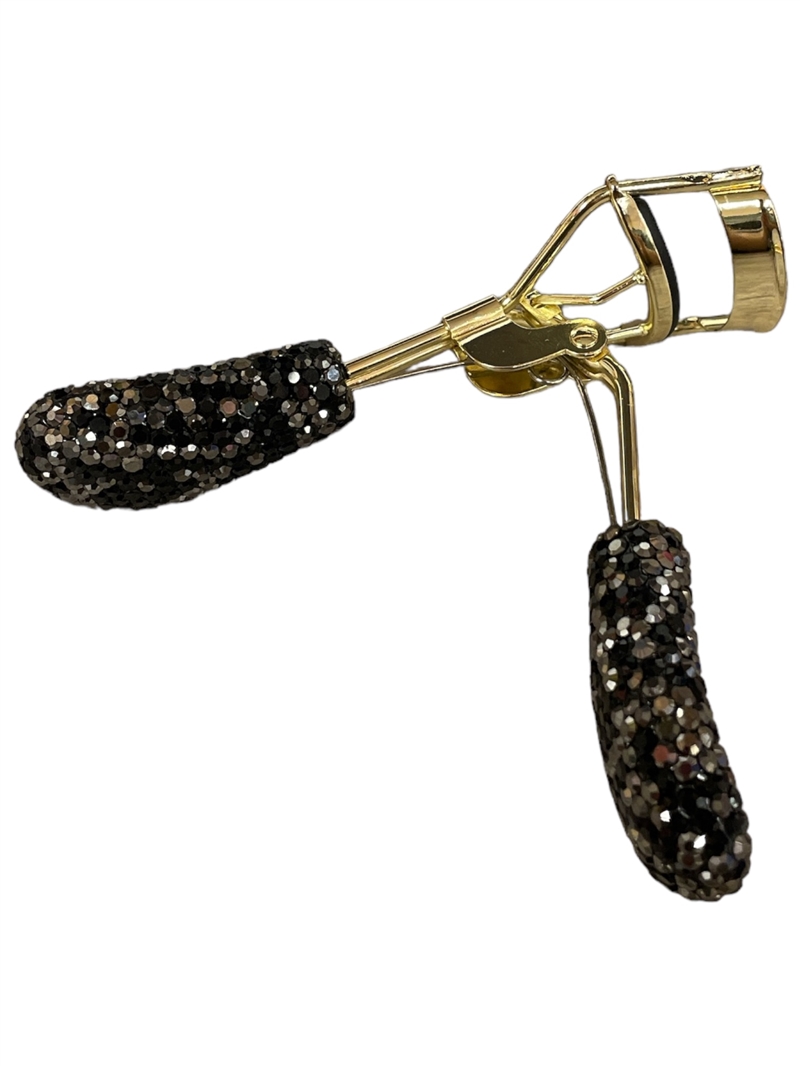 EEP3B  BLACK RHINESTONE EYELASH CURLER