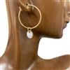 EJ71669   MATTE  HOOP  EARRINGS