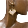 EJ73784 HAMMERED SMALL HEART EARRINGS