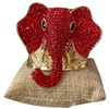 EL800 RHINESTONE ELEPHANT HEAD CUFF