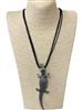 EN029 LARGE CROCODILE LONG NECKLACE