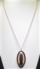 EN18535 CHAIN OVAL DOME NECKLACE