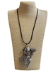 EN21959L  LARGE SNOWMAN LONG NECKLACE