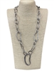 EN24049  CHUNKY CHAIN LONG  NECKLACE