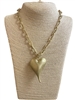 EN31866 LIGHTWEIGHT HEART SHORT NECKLACE