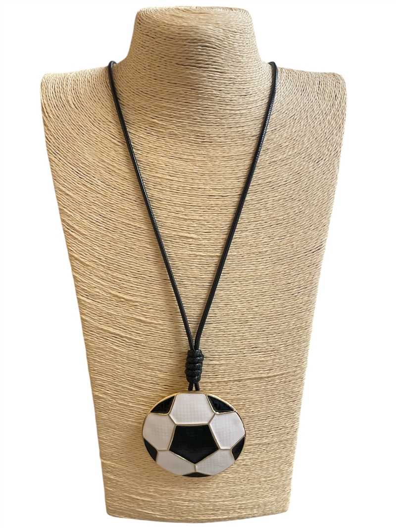EN34935  SOCCER LONG NECKLACE