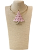 EN4005-1  PINK  SHORT NECKLACE