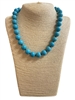 EN40081-8  13MM TQS NATURAL STONE SHORT NECKLACE