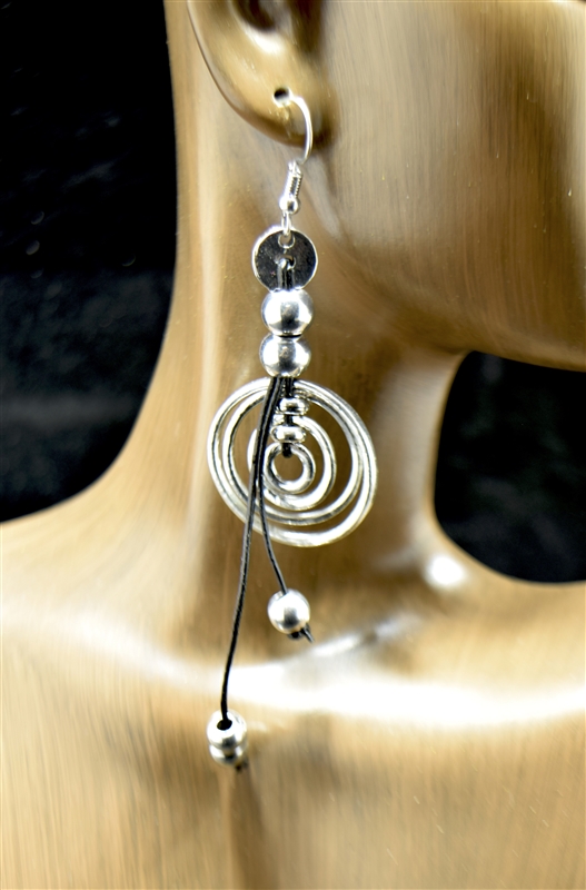 ER001 SILVER CIRCLE EARRINGS