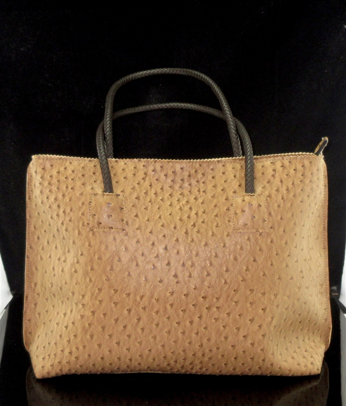 F001LB TEXTURED BROWN LARGE TOTE BAG