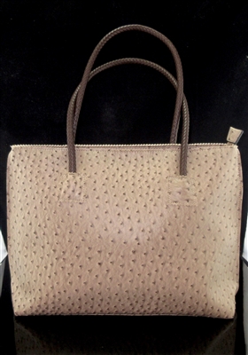 F001T TEXTURED TAUPE LARGE TOTE BAG