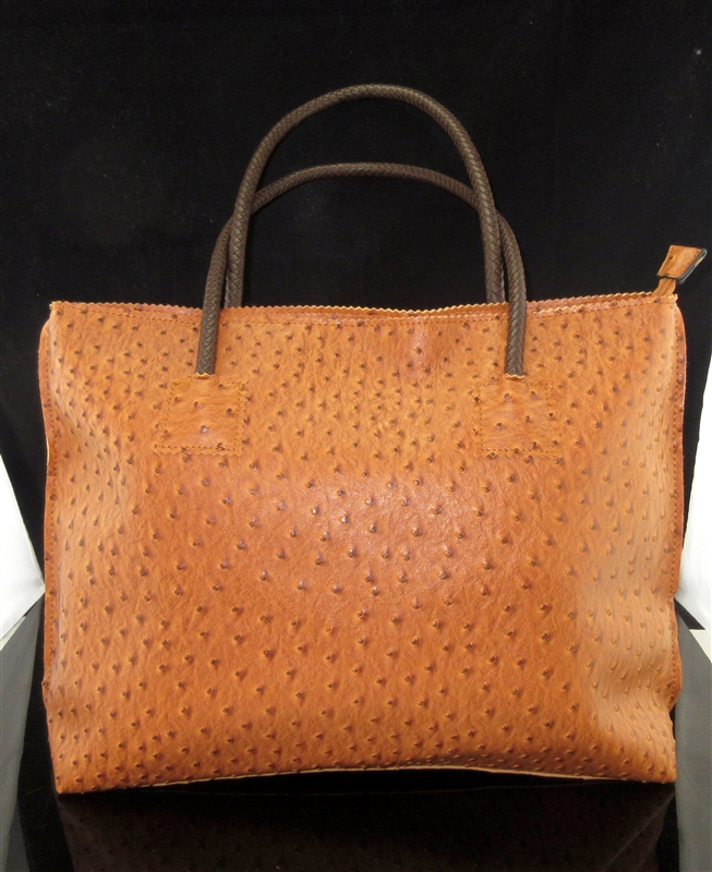 F001TN TEXTURED TAN LARGE TOTE BAG