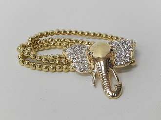 FC-7160 RHINESTONE ELEPHANT STRETCH BRCLT