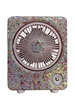 FC08 PINK SMALL STONE SQUARE FAN