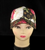 FCP096BK BLACK MULTI FLOWERS HAT