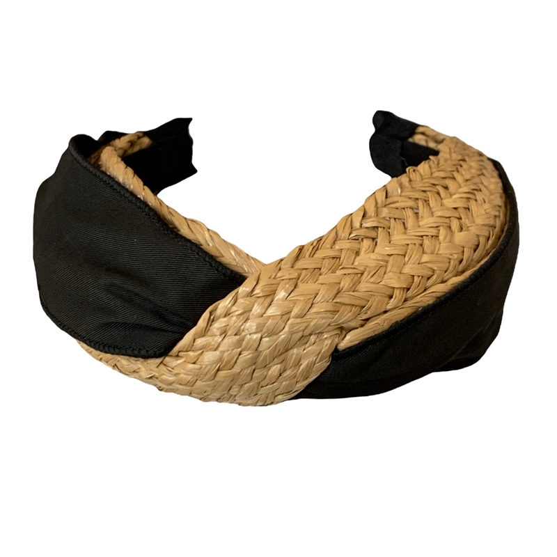 FD0093  BLACK NATURAL SUMMER  HEADBAND
