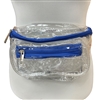 FG000RB CLEAR ROYAL BLUE FANNY PACK