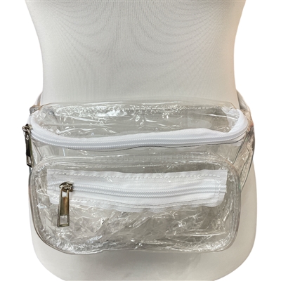 FG000WT CLEAR WHITE FANNY PACK