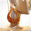 FTL-17 TEARDROP ACRYLIC EARRINGS