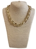 G5554  14K GOLD PLATED SHINY  CHAIN NECKLACE