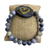 GB2644-2 BLUE SEMI-PRECIOUS STONE BRACELET