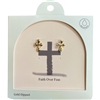 GDA5001E CROSS 18K GOLD DIPPED EARRINGS