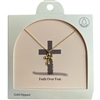 GDA5001N CROSS 18K GOLD DIPPED NECKLACE