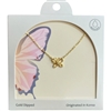 GDA5013N BUTTERFLY 18K GOLD DIPPED NECKLACE