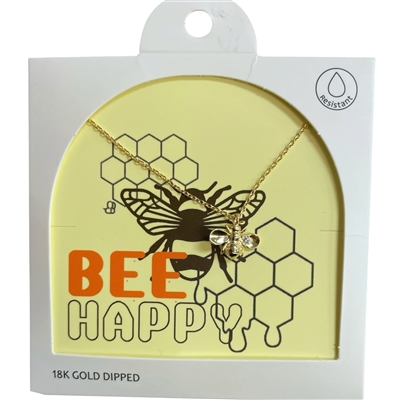 GDA5015N BEE 18K GOLD DIPPED NECKLACE