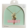 GDA5019N RABBIT 18K GOLD DIPPED NECKLACE