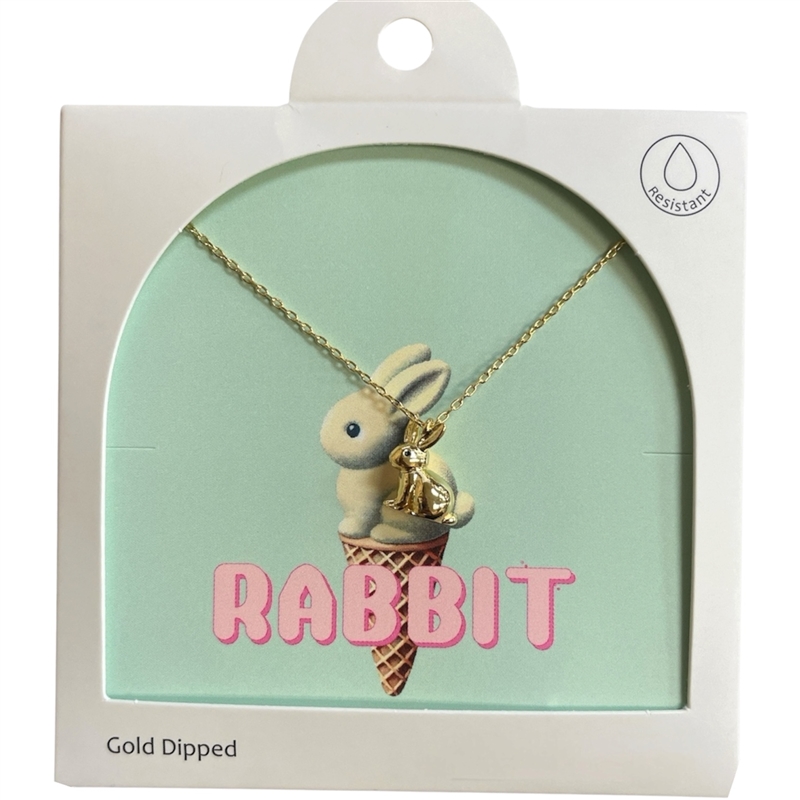GDA5019N RABBIT 18K GOLD DIPPED NECKLACE