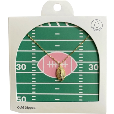 GDA5041N FOOTBALL 18K GOLD DIPPED NECKLACE