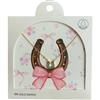 GDA5112N TURQUOISE HORSESHOE 18K GOLD DIPPED NECKLACE