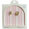 GDA5142E RHINESTONE 18K GOLD DIPPED EARRINGS