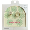 GDA5171E CLOVER 18K GOLD DIPPED EARRINGS