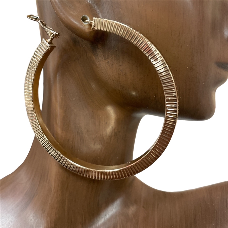 GE2271 LARGE HOOP EARRINGS