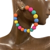 GE2371M  MULTI COLOR BEADED EARRINGS