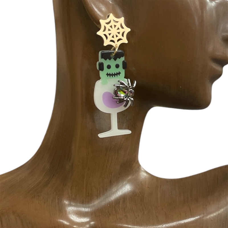 GE4232 HALLOWEEN ACRYLIC  EARRINGS